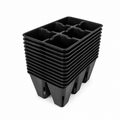 6 cell seed starting trays, reusable BPA-free plug inserts - Palm & Soil 
