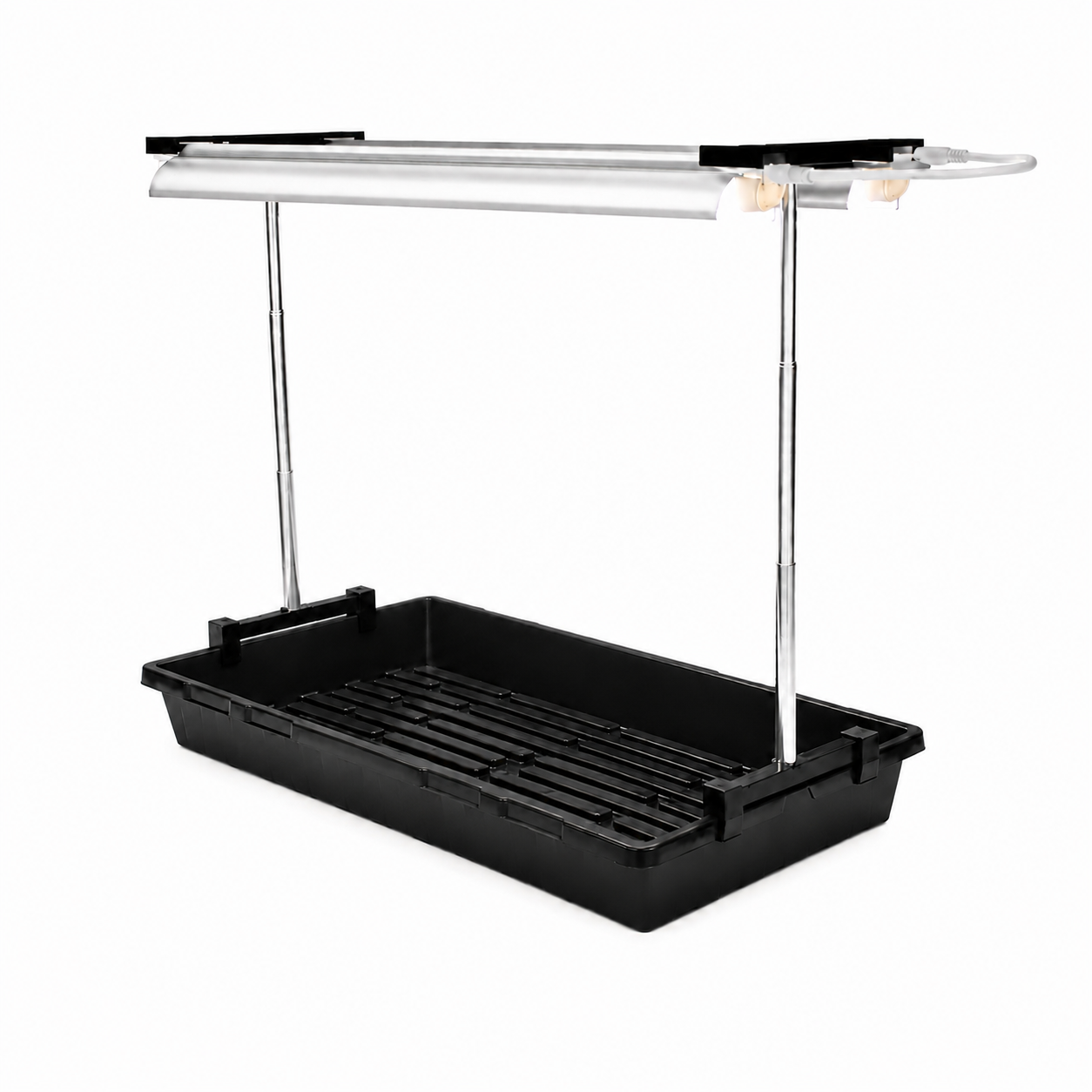 LED grow light for seedlings on adjustable stand and tray - Palm & Soil